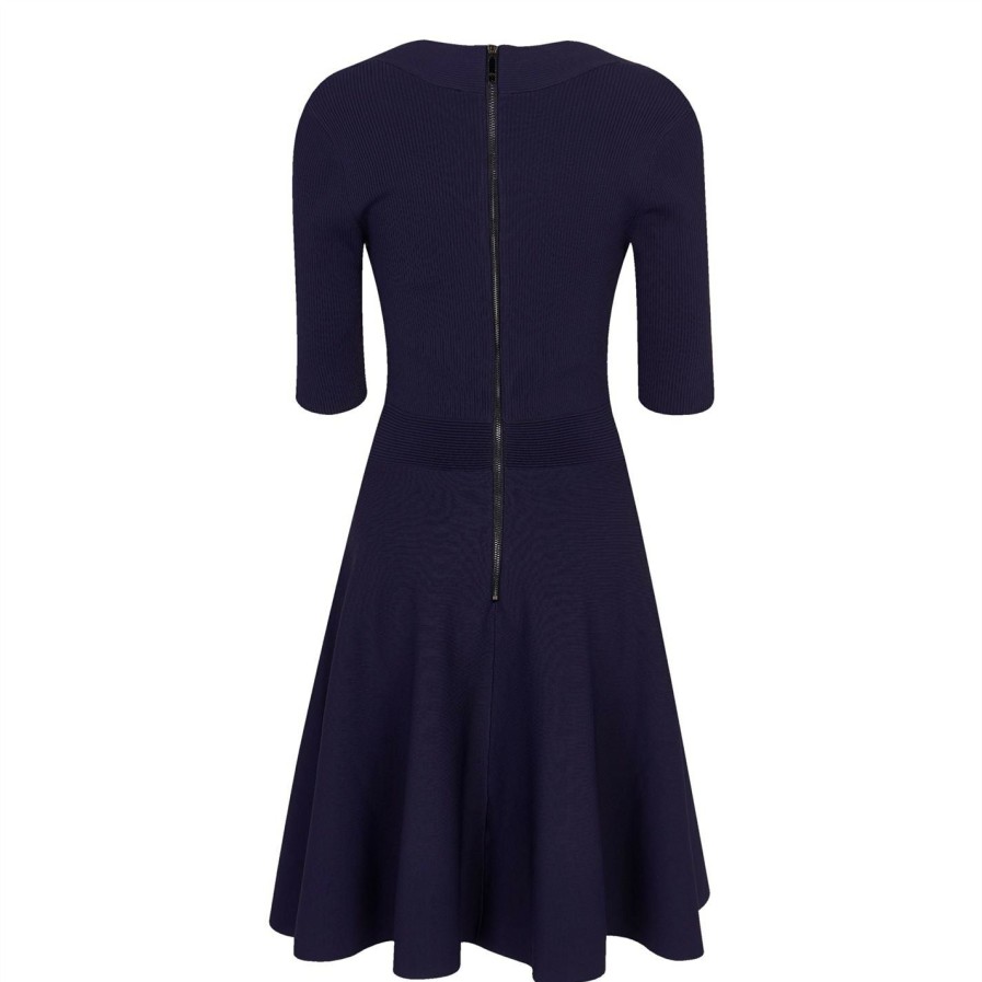 Women Ted Baker | Ted Baker Ted Baker Milly Sweat Heart Dress For Dresses Colour Dk Navy