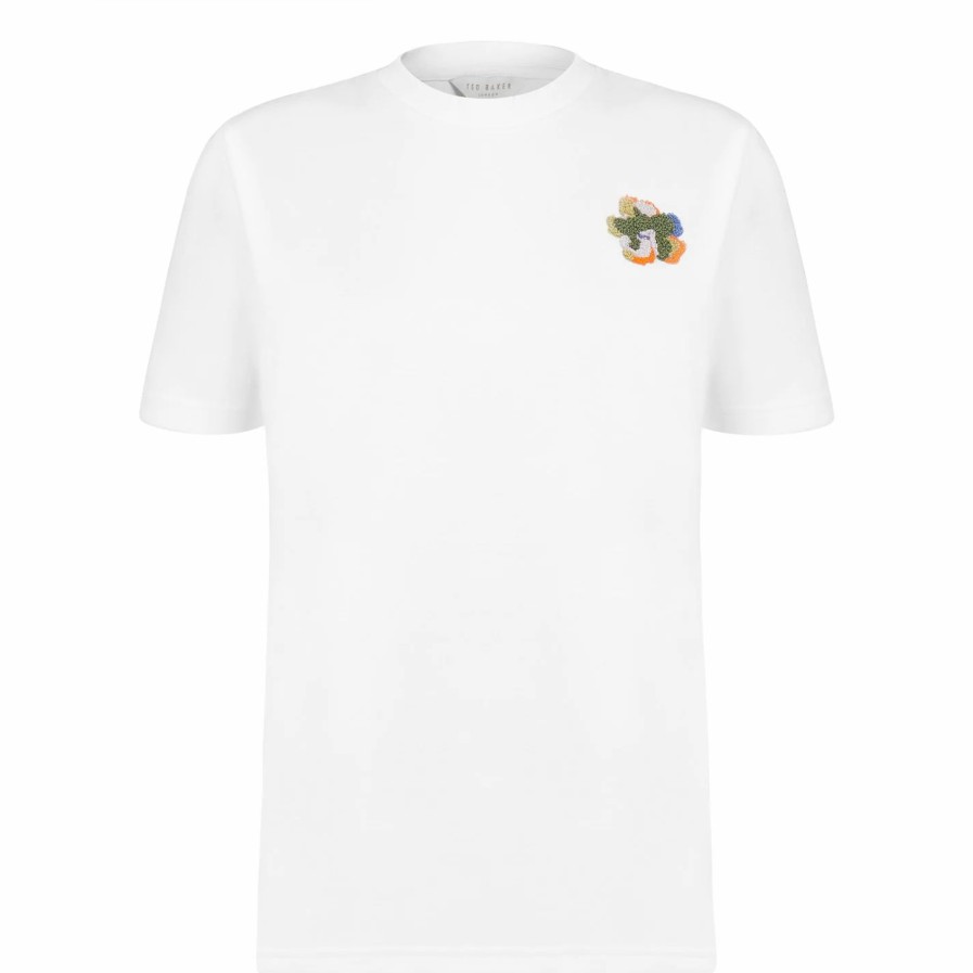 Women Ted Baker | Ted Baker Renako T-Shirt For Tops Colour White