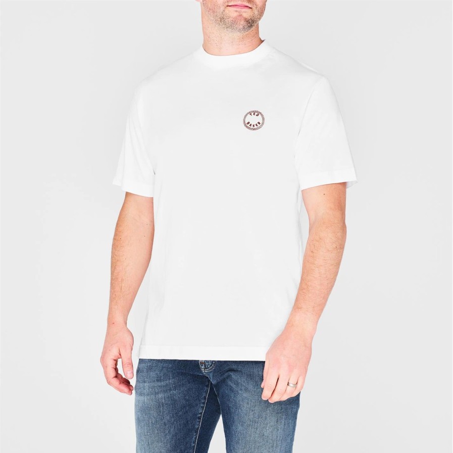 Men Ted Baker | Ted Baker Merchant T Shirt For T-Shirts Colour White