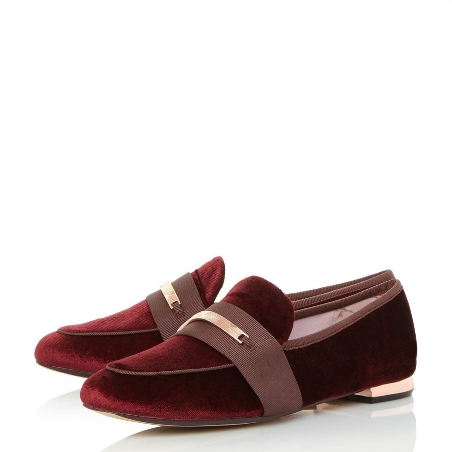 Shoes & Boots Ted Baker | Ted Baker Ted Elienav Ld13 For Women'S Trainers Colour Red274