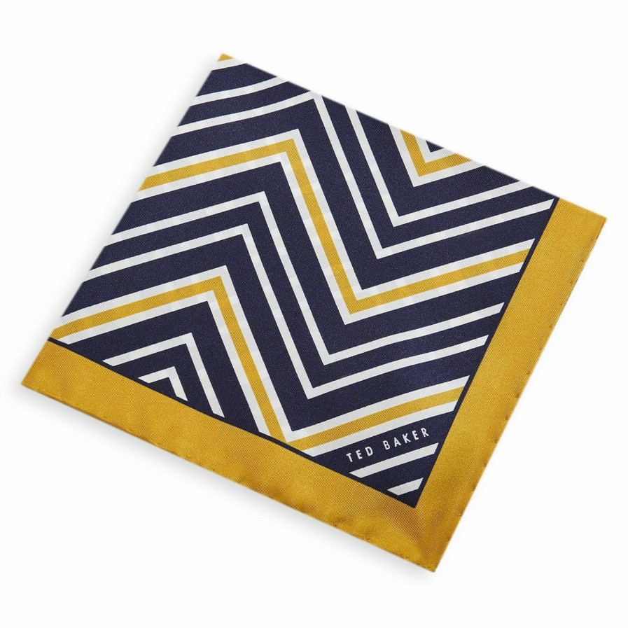 Accessories Ted Baker | Ted Baker Ted Baker Wellow Pocket Square Mens For Handkerchiefs Colour Yellow