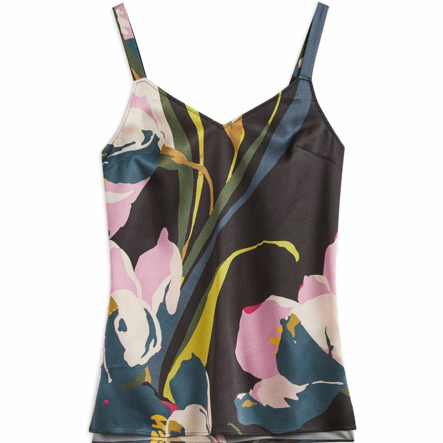 Women Ted Baker | Ted Baker Baylor Cami Top For Tops Colour Black