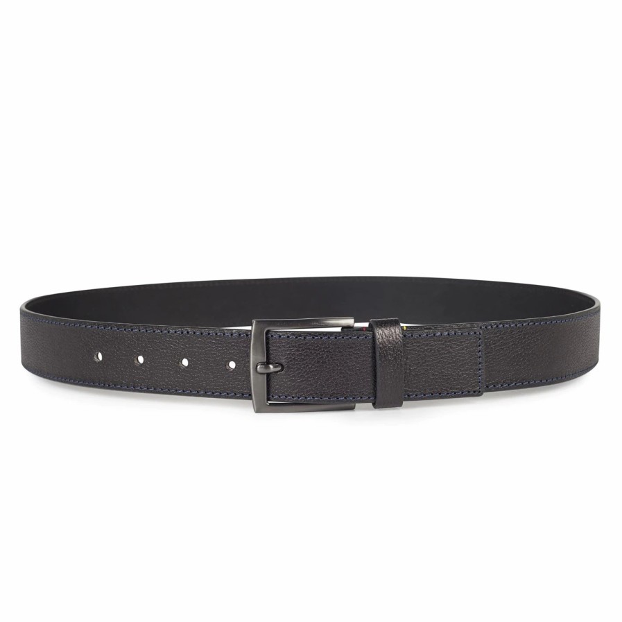 Accessories Ted Baker | Ted Baker Ted Baker Acoin Stitch Belt Mens For Men'S Belts Colour Black