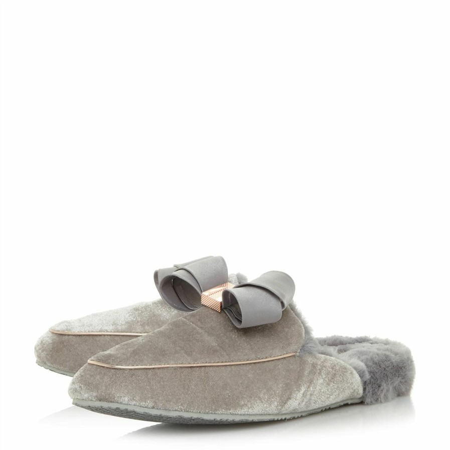 Shoes & Boots Ted Baker | Ted Baker Ted Bhaybe Ld13 For Women'S Slippers Colour Grey298