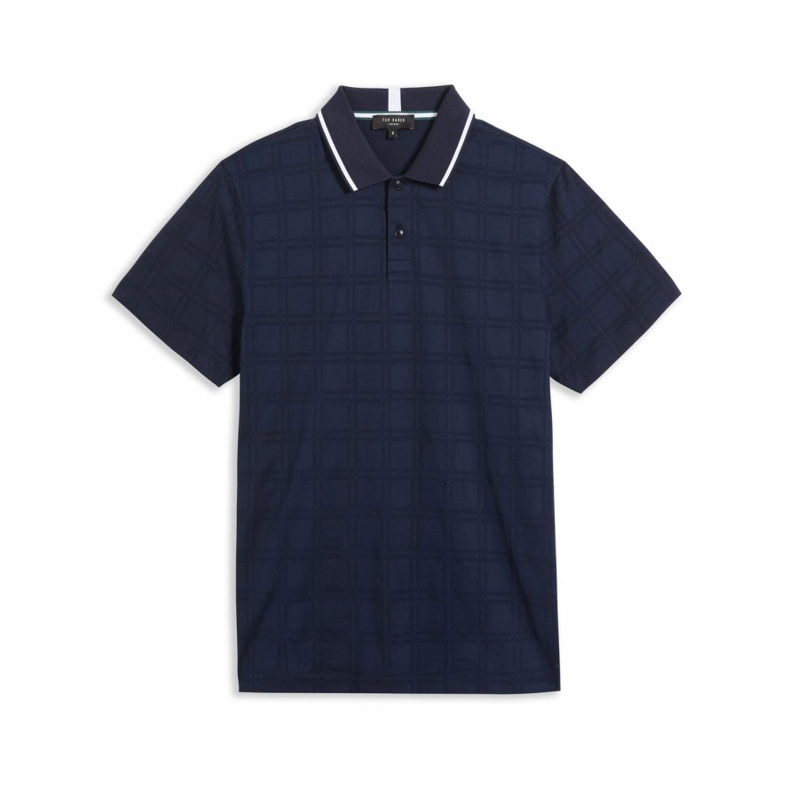 Men Ted Baker | Ted Baker Roymile Polo Shirt For Polo Shirts Colour Navy