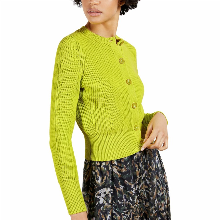 Women Ted Baker | Ted Baker Rocota Cardigan For Knitwear Colour Green