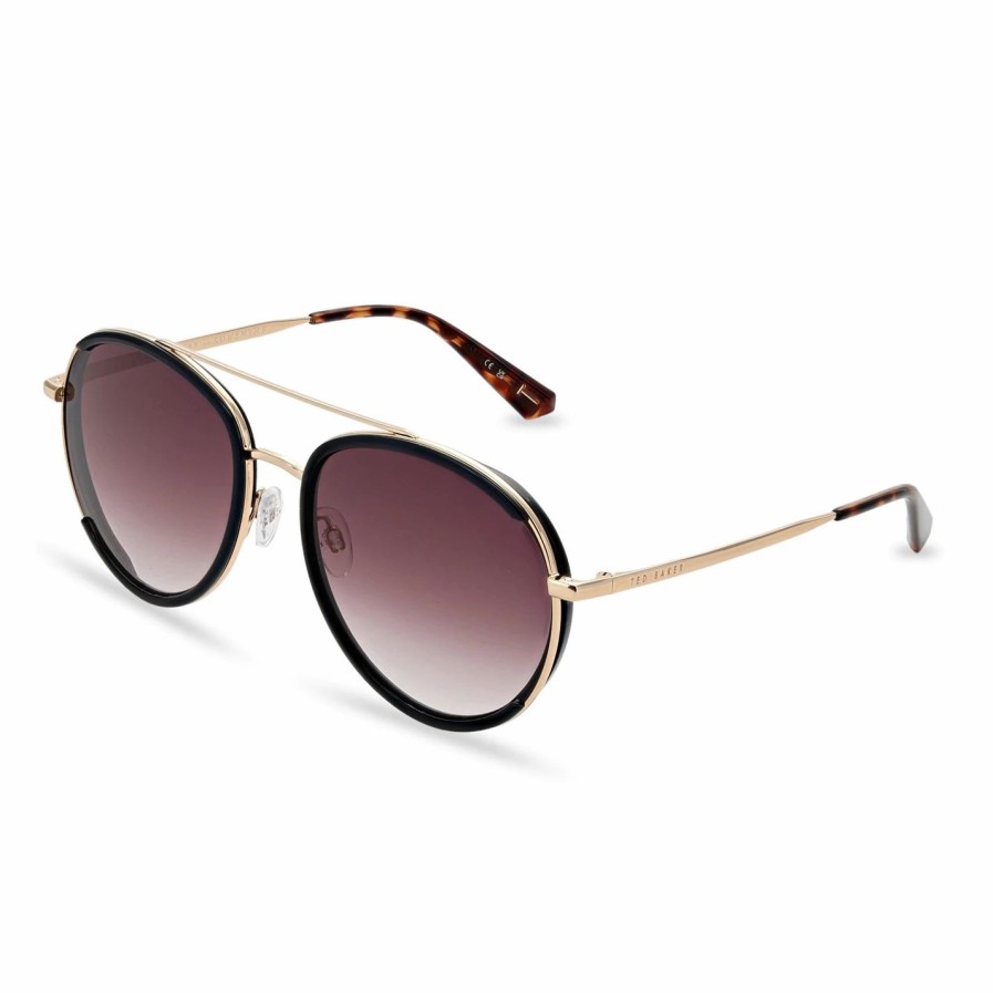 Accessories Ted Baker | Ted Baker Ted Gaia 220 Ld24 For Ladies' Sunglasses Colour Gloss Black