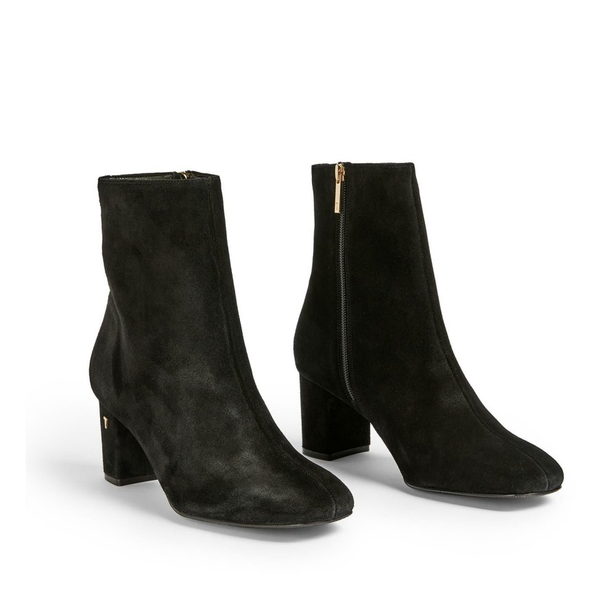 Shoes & Boots Ted Baker | Ted Baker Neomie Suede Ankle Boots For Women'S Boots Colour Black