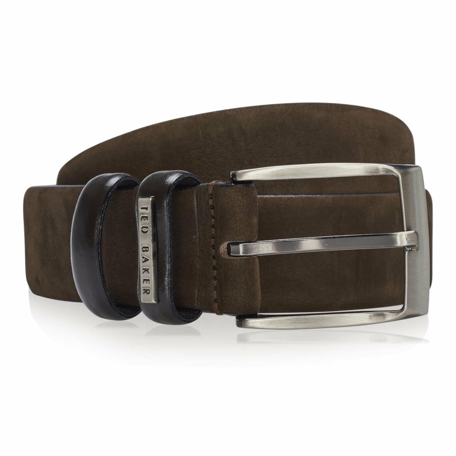 Accessories Ted Baker | Ted Baker Ted Baker Bonsaii Belt Mens For Men'S Belts Colour Chocolate