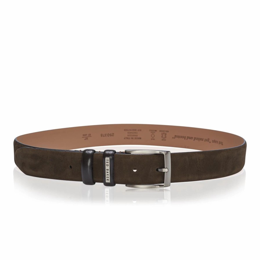 Accessories Ted Baker | Ted Baker Ted Baker Bonsaii Belt Mens For Men'S Belts Colour Chocolate