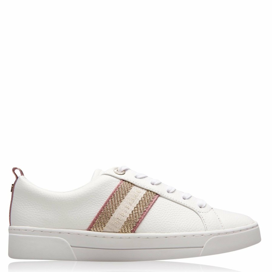 Shoes & Boots Ted Baker | Ted Baker Baily Trainers For Women'S Trainers Colour White