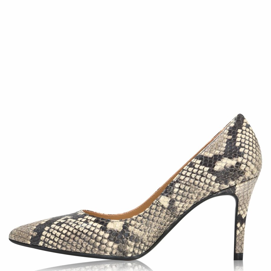 Shoes & Boots Ted Baker | Ted Baker Ted Alesiya Snake Stiletto Heels For Heels Colour Natural