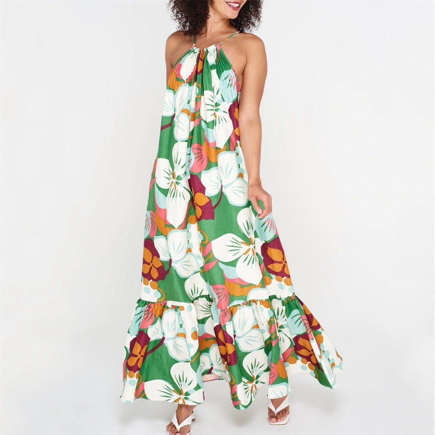 Women Ted Baker | Ted Baker Ted Baker Dulina Dress Womens For Dresses Colour Green