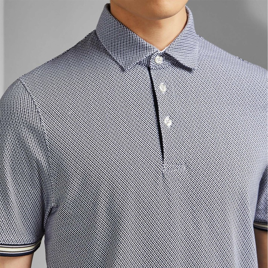 Men Ted Baker | Ted Baker Islanda Polo Shirt For Polo Shirts Colour Navy